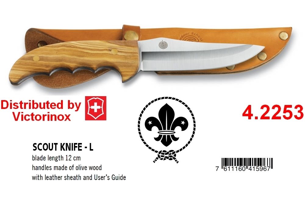 Muela 4.2253 - Victorinox made in Spain (Balde 12.5 cm - Cán Gỗ - Bao da Nâu hồng)