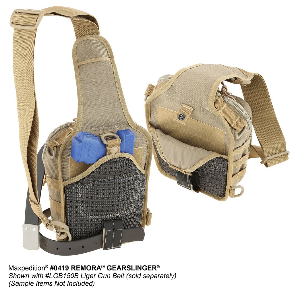 Maxpedition - Túi Đeo Chéo Remora Gearslinger (Màu Đen - 0419B)