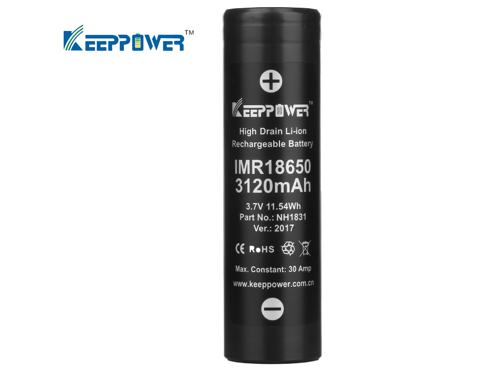 (01 Viên) Pin Sạc Keeppower 18650 - 3120 mAh - 3.7V ( Mã NH1831 - Dòng xả cao 30A)