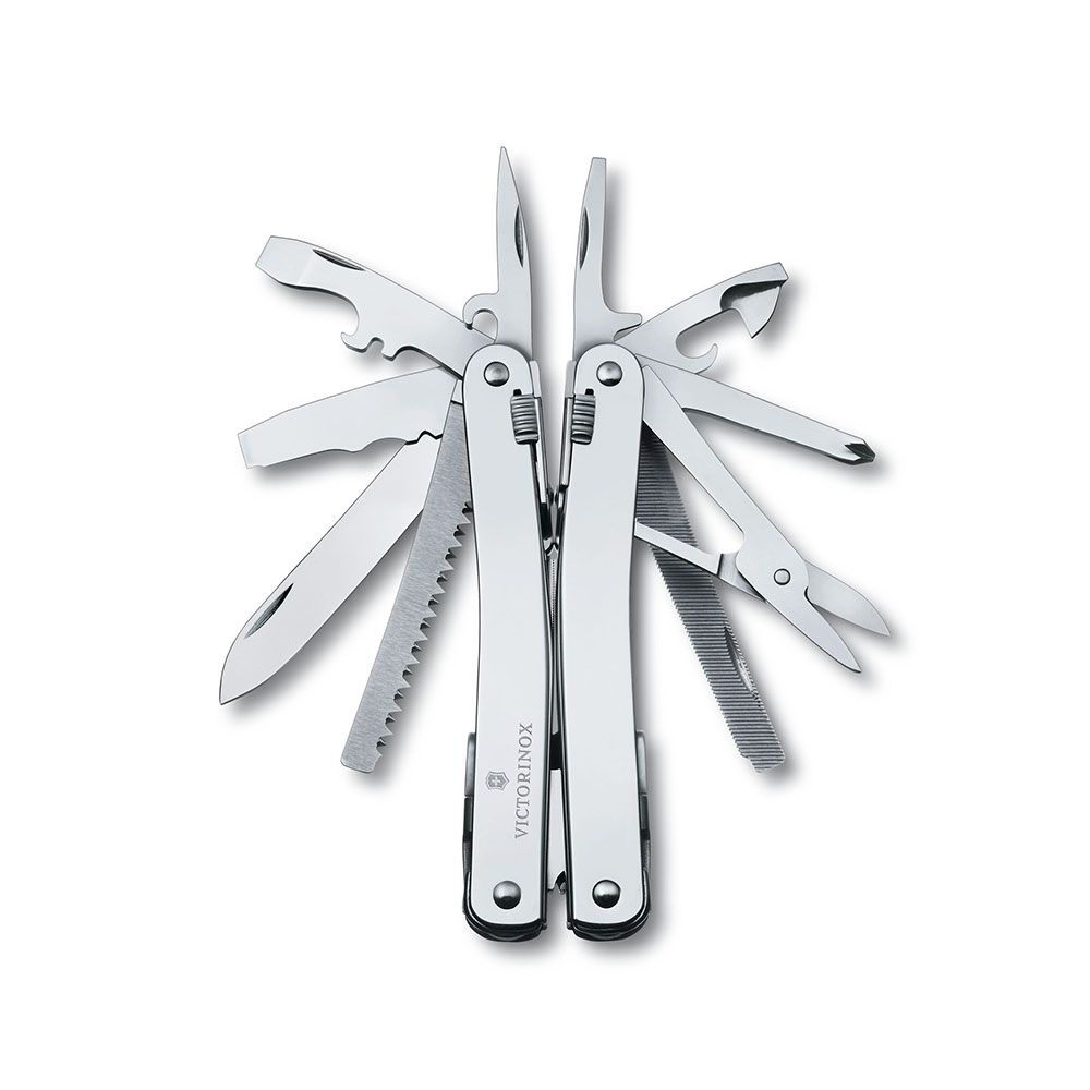 Victorinox - Swisstool Spirit X (3.0224.L - Lưỡi cắt lớn vát nhọn - Bao da)