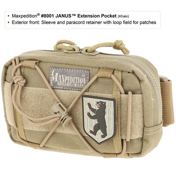 Maxpedition - Túi JANUS EXTENSION Pocket (Màu Black - 8001B)