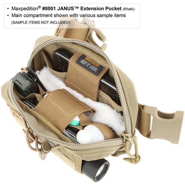 Maxpedition - Túi JANUS EXTENSION Pocket (Màu Black - 8001B)