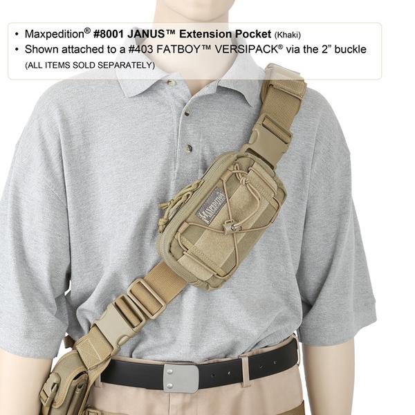 Maxpedition - Túi JANUS EXTENSION Pocket (Màu Black - 8001B)