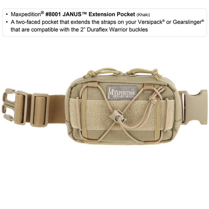 Maxpedition - Túi JANUS EXTENSION Pocket (Màu Black - 8001B)