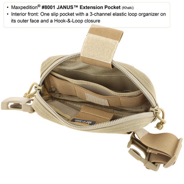 Maxpedition - Túi JANUS EXTENSION Pocket (Màu Black - 8001B)