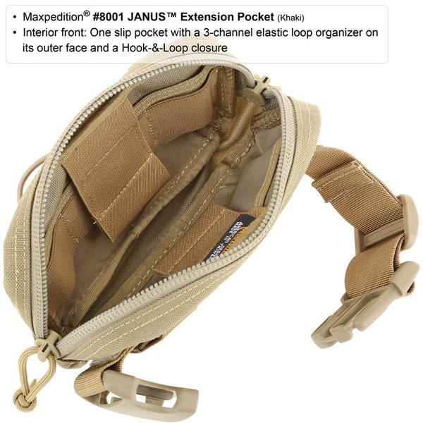 Maxpedition - Túi JANUS EXTENSION Pocket (Màu Black - 8001B)