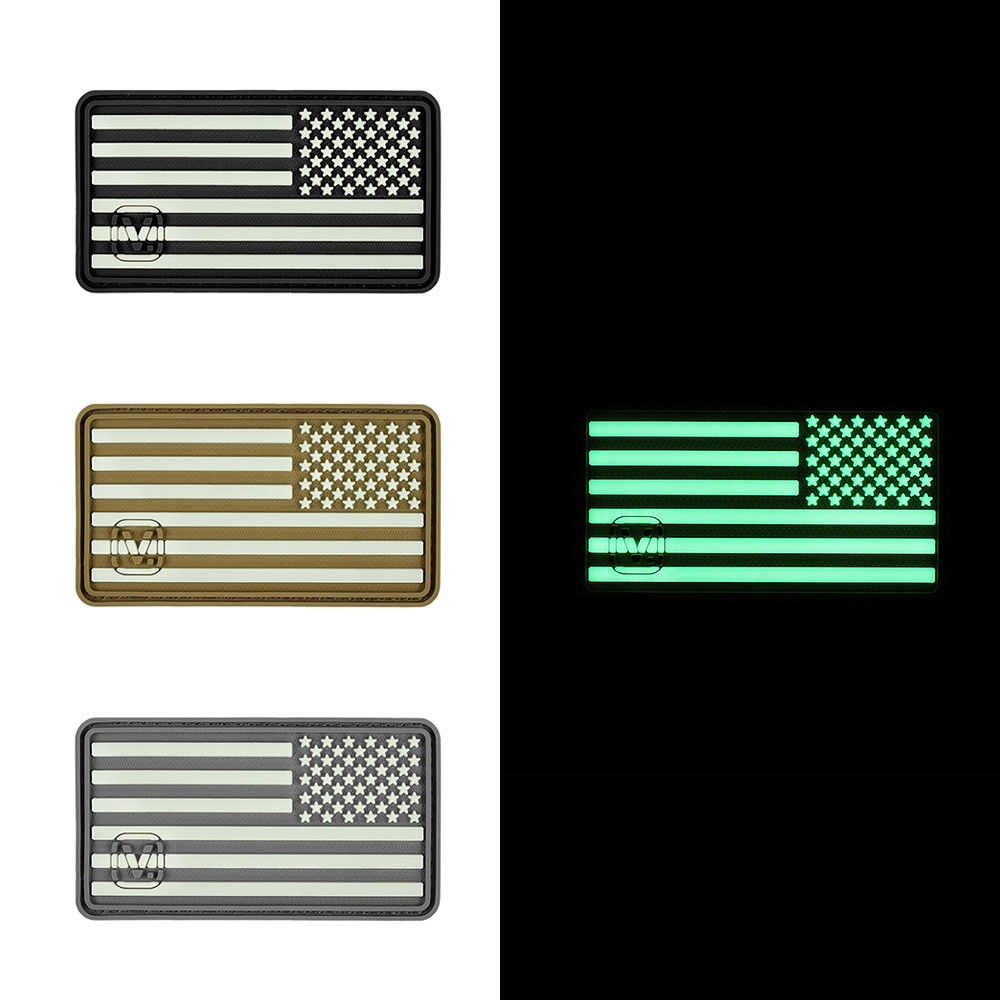 Vanquest - Phù hiệu US Flag (Right Star) - "Super-Lumen" Glow-In-The-Dark Patch