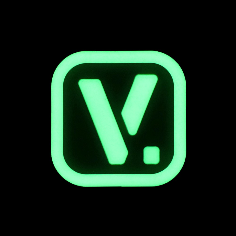 Vanquest - Phù hiệu Vanquest [V.] Logo - "Super-Lumen" Glow-In-The-Dark Patch