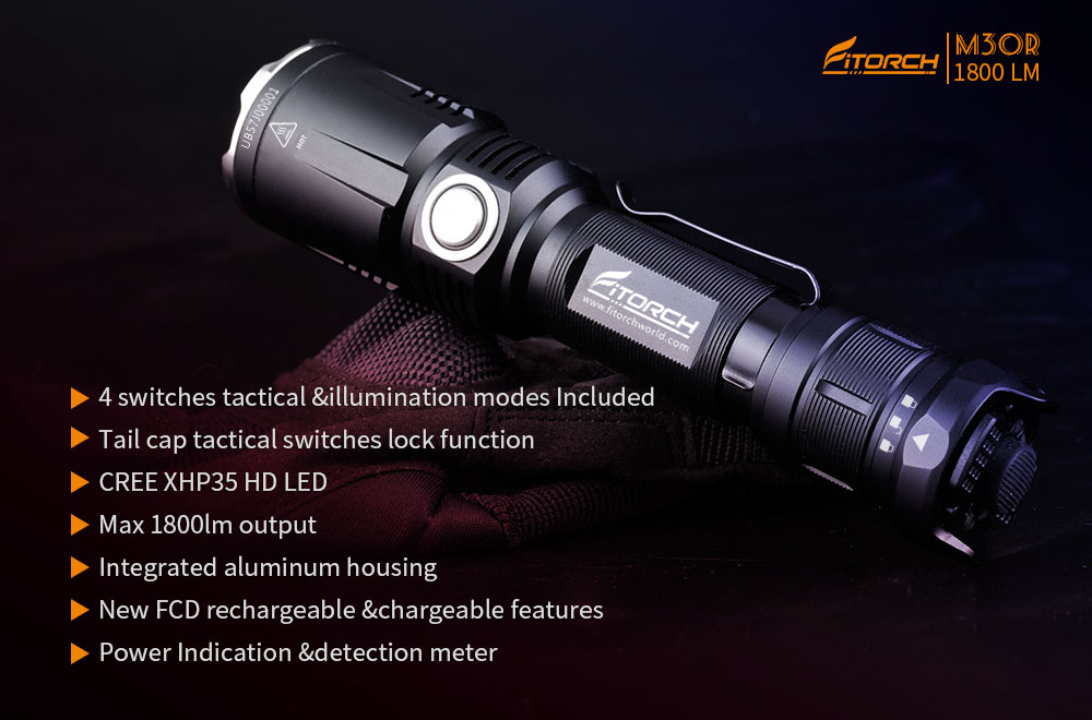 Đèn pin FITORCH M30R (1800 Lumens)