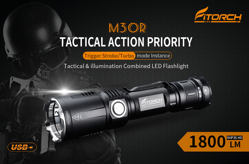 Đèn pin FITORCH M30R (1800 Lumens)