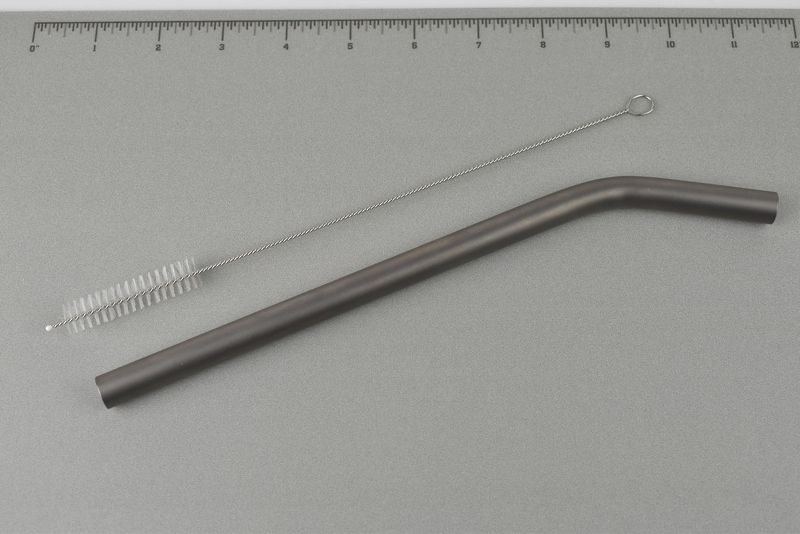 EDC - Titanium Bend Straw (Ống hút Titan Cong - T1 12*255*1mm)