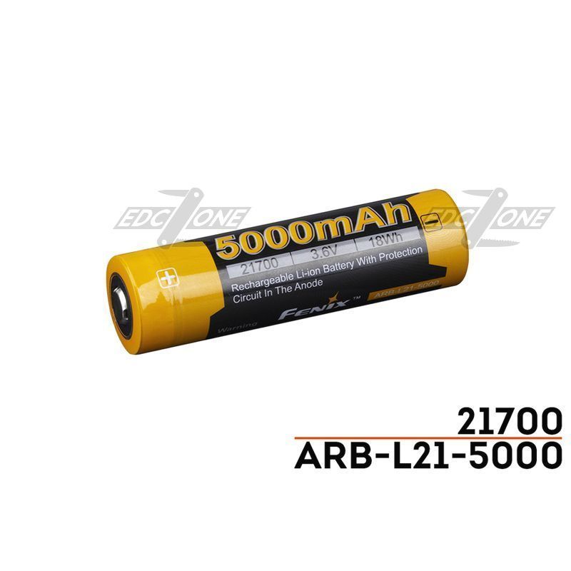 (01 viên) Pin sạc Fenix 21700 - ARB - L21-5000 - 5000 mAh