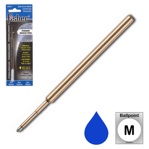 Ruột mực thay thế Fisher Space - SPR1 - Blue Ink Medium Point ( Màu Xanh cỡ M)