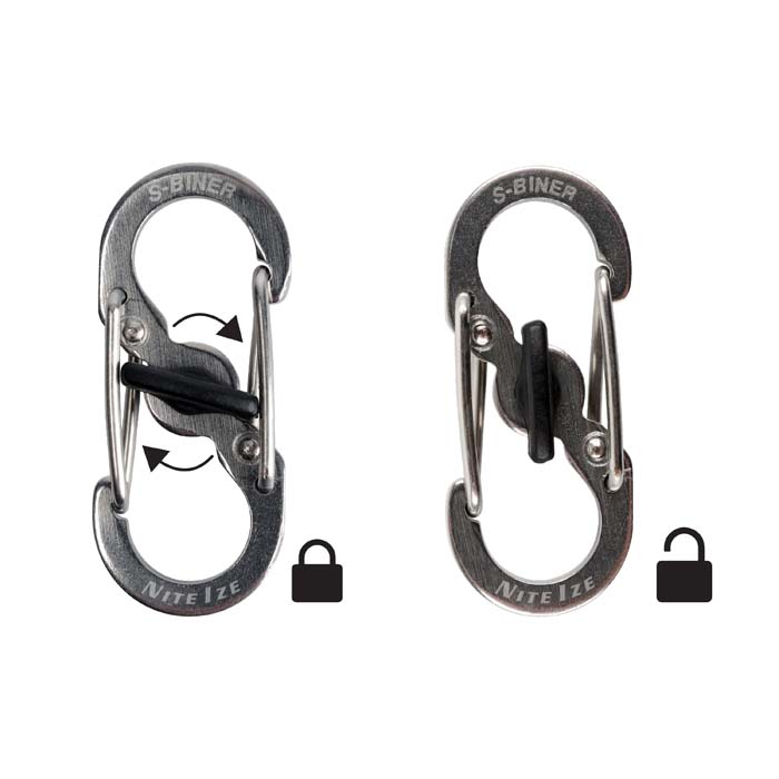Nite Ize - Móc khóa KCK-11-R3 Keyrack Carabiner - Stanless ( Thép không rỉ )