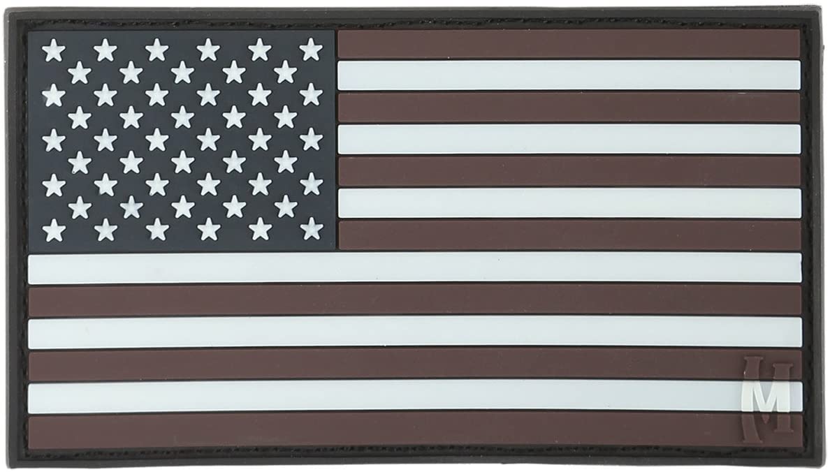 USA Flag Patch Large Glow