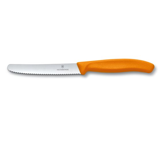 Victorinox - Dao Bếp Tomato And Sausage Knives (Wavy Edge - Lưỡi răng cưa, 11cm)