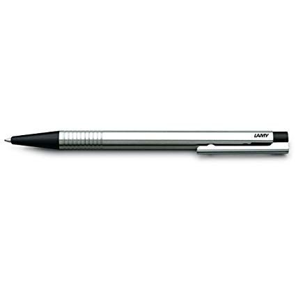 Bút Bi - Lamy Logo - Black thân thép bóng viền đen