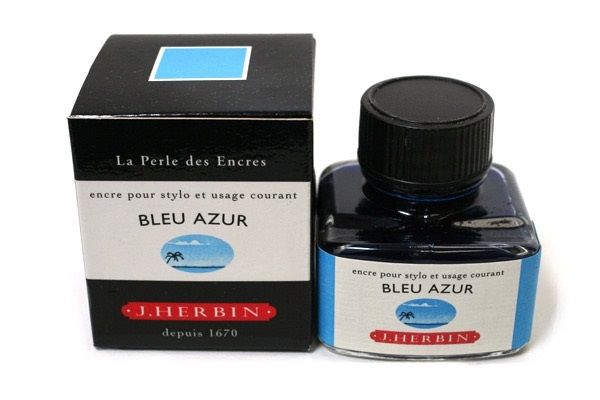 Mực J.Herbin French - 30ml - No.12 - Xanh da trời nhạt (Bleu Azur)