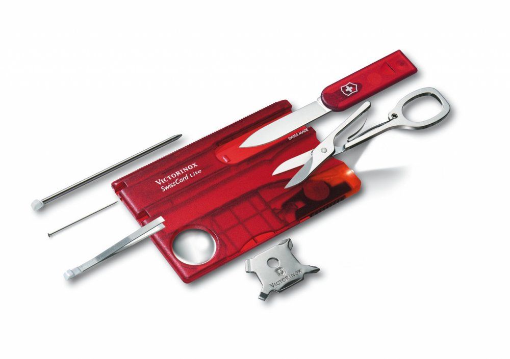 Thẻ đa năng Victorinox Swisscard Lite (Có đèn pin - Các màu)