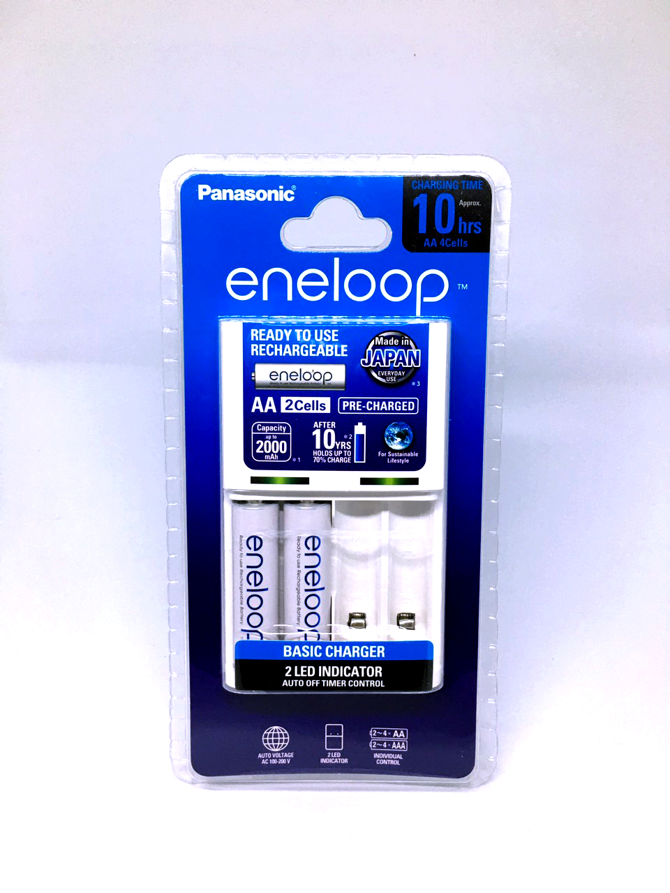 Combo Bộ sạc Panasonic BQ-CC51E (kèm 2 pin sạc Eneloop AA 1900 mAh xuất khẩu)