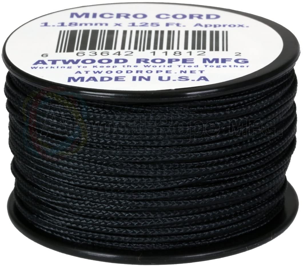 Atwood Rope - Dây Micro cord cuộn 38m màu Đen