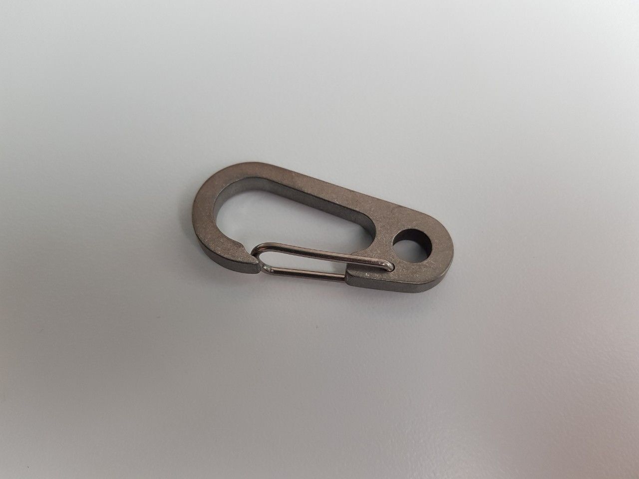 Móc Khóa EDC - Carabiner - Flat Gate Titanium Stonewash ( T23 - C.Ti.42mm )