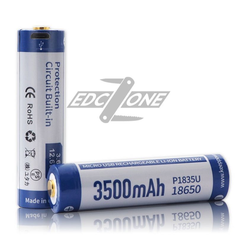 (01 viên) Pin sạc KeepPower 18650 - 3500 mAh - 3.6V (P1835U)