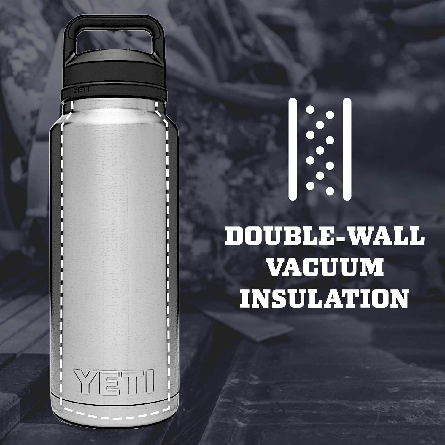 Bình giữ nhiệt Yeti Rambler Chug Cap 36oz | 1.08L (màu Seafoam)