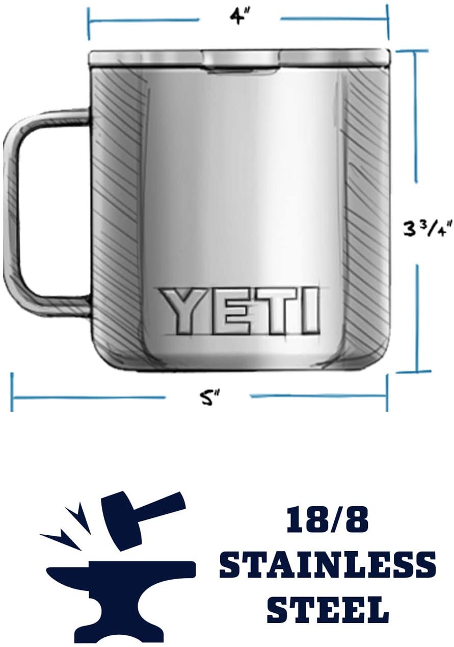 Ca giữ nhiệt Yeti nắp nam châm Rambler Stackable Mug 14oz | 420ml (màu Navy)