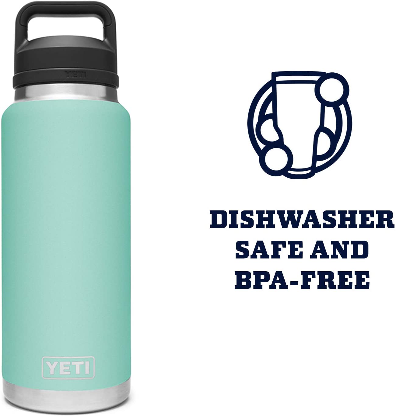 Bình giữ nhiệt Yeti Rambler Chug Cap 36oz | 1.08L (màu Seafoam)