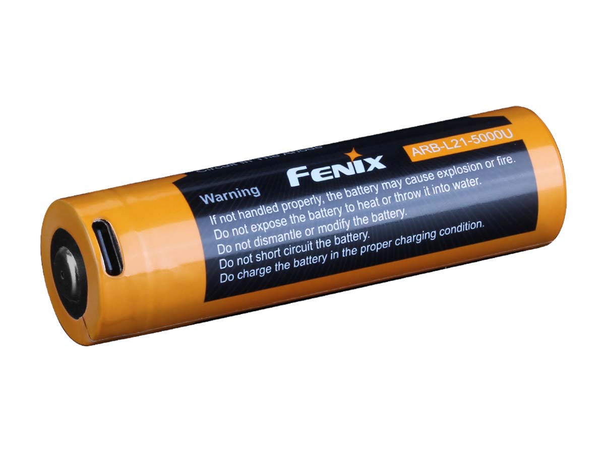 (01 viên) Pin sạc Fenix 21700 - ARB-L21-5000U - 5000mAh tích hợp sạc USB