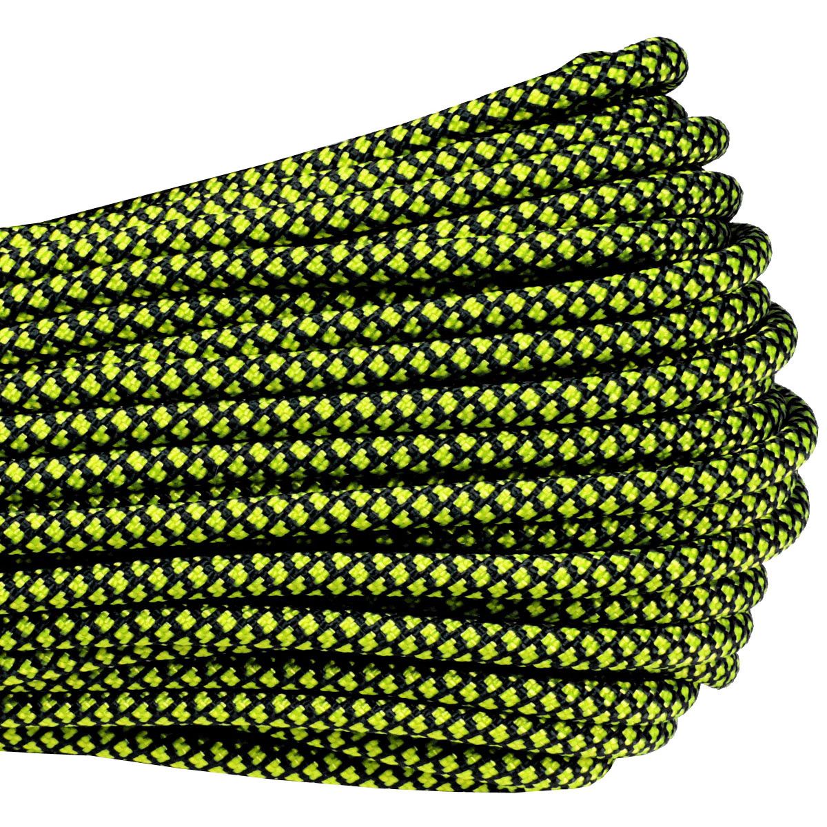 Atwood Rope - Dây Paracord 550lbs cuộn 30m màu Black and neon yellow diamond