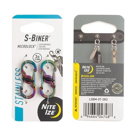 Nite Ize - Móc khóa LSBM-07-2R3 - S-Biner Microlock pack 2