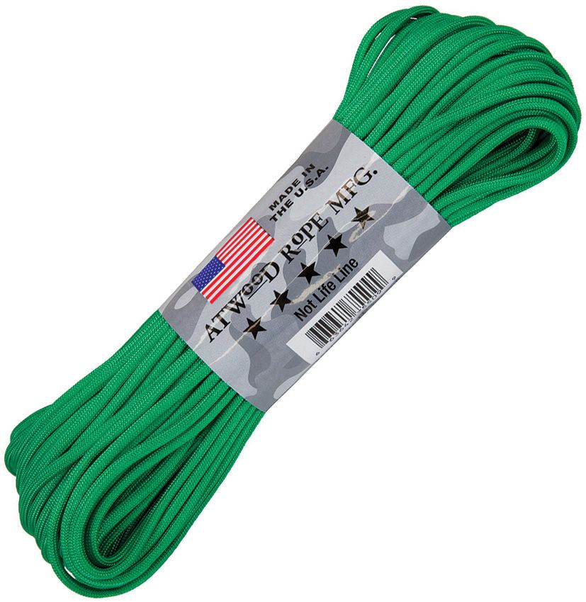 Atwood Rope - Dây Paracord 550lbs cuộn 30m màu Green Xanh lá