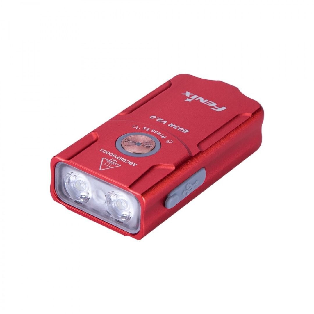 Đèn pin móc khóa FENIX E03R V2.0 (500 Lumens) màu Limited Festive Edition Rose Red