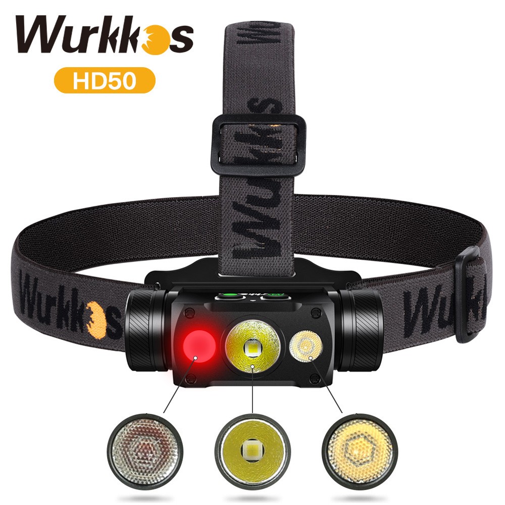 Đèn pin đội đầu WURKKOS HD50 KIT (4000 lumens)