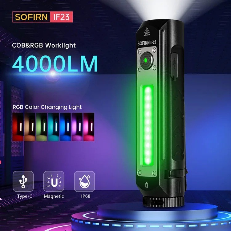 Đèn pin SOFIRN IF23 (4000 Lumens - Pin 21700)