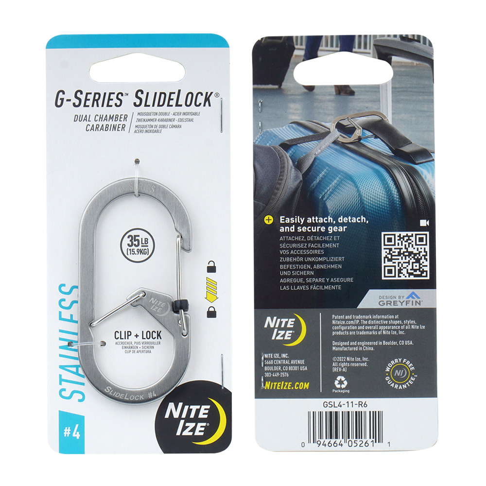 Nite Ize - Móc khóa GSL4-11-R6 - G-Series SlideLock Size 4