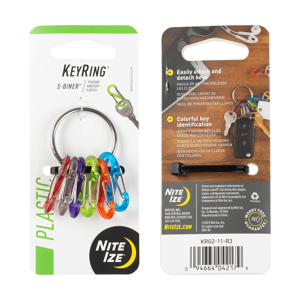 Nite Ize - Móc khóa KRG2-11-R3 - S-Biner® KeyRing