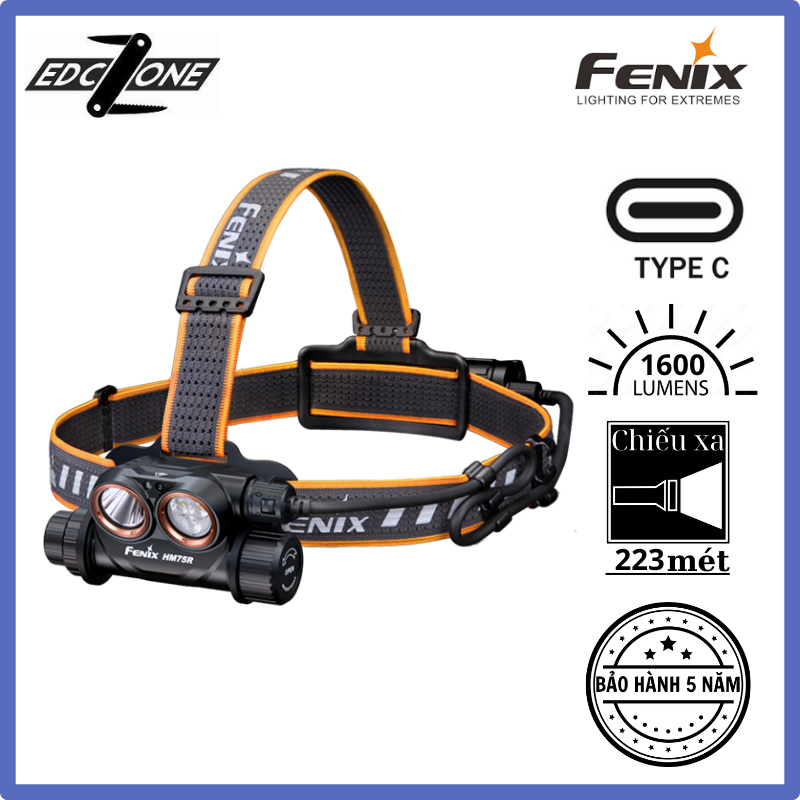 Đèn pin đội đầu FENIX HM75R SE ( 1600 lumens )