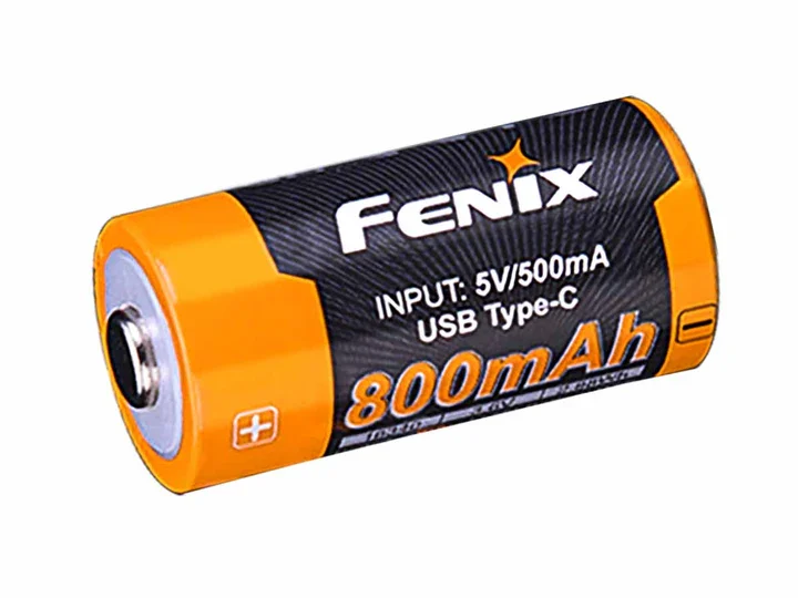 (01 viên) Pin sạc Fenix 16340 - ARB-L16-800U ( 800 mAh - tích hợp sạc trên thân pin )