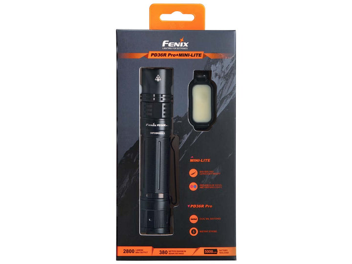 Đèn pin tác chiến FENIX PD36R PRO + Mini Elite (2800 Lumens)