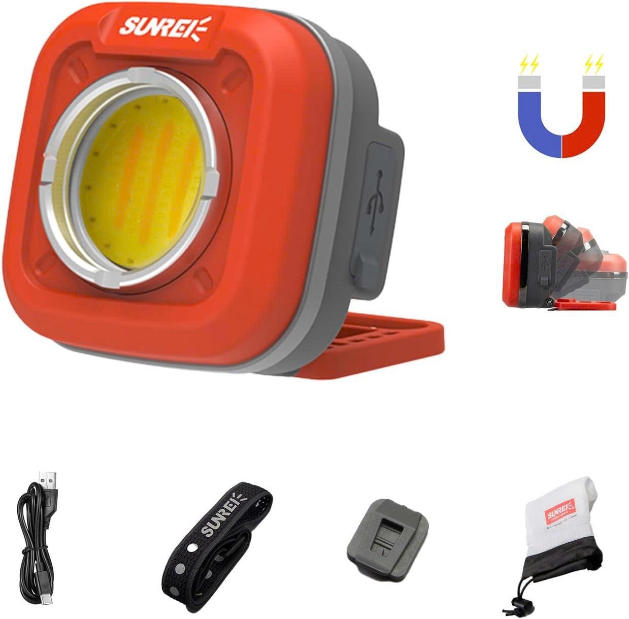 Đèn pin đa năng SUNREI C600 (600 Lumens) - màu đỏ