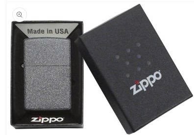 ZIPPO 211 Rron Stone Lighter, Gray, Windproof