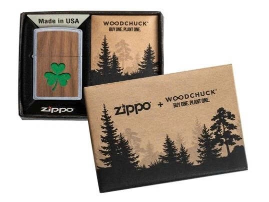 ZIPPO 49056 WOODCHUCK USA Clover Design Lighter