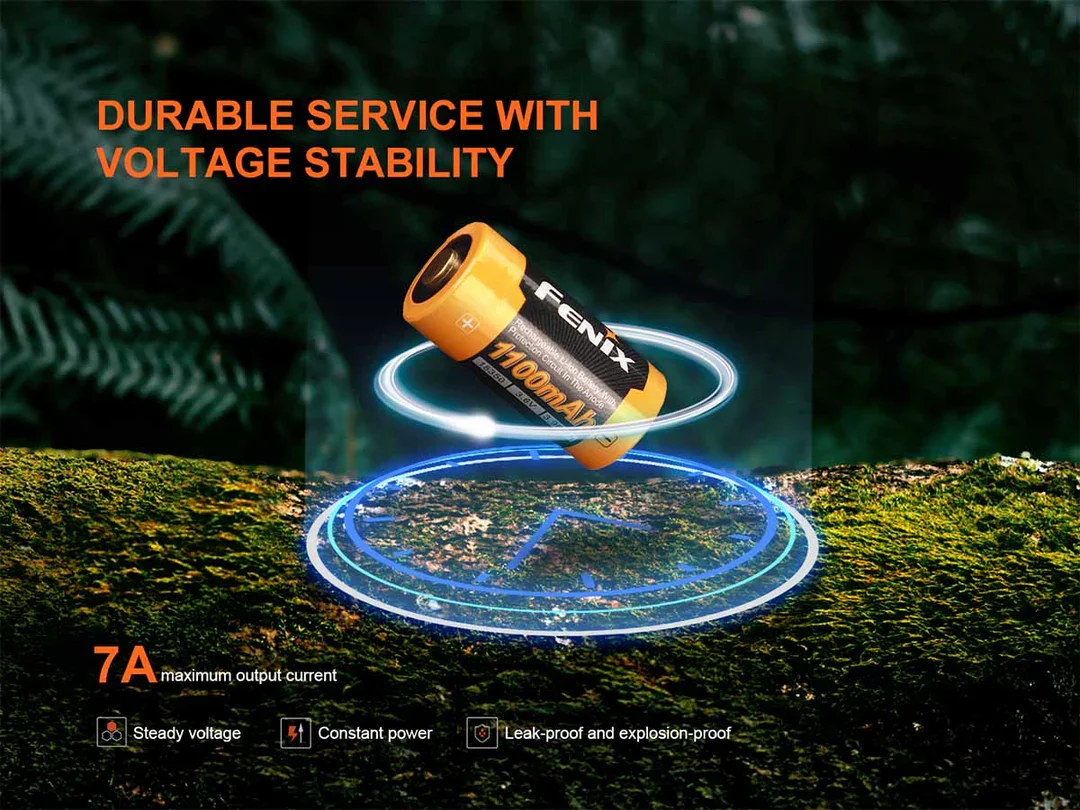 (01 viên) Pin sạc Fenix 18350 - ARB-L18-1100 mAh