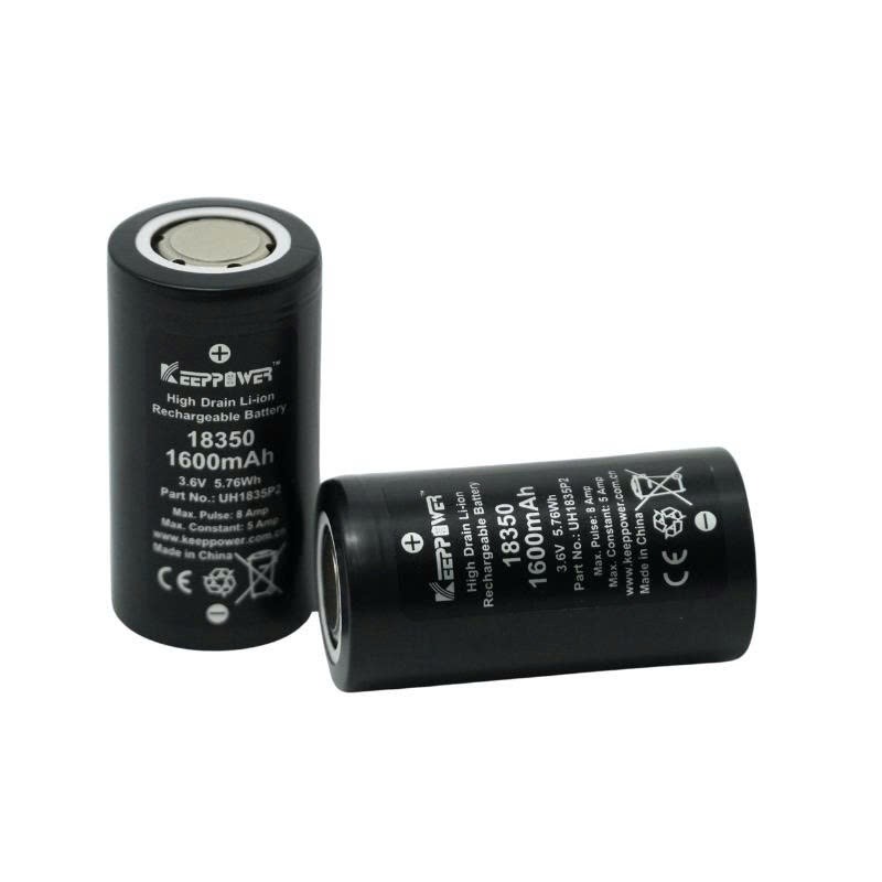 (01 Viên) Pin Sạc Keeppower Imr18350 -1600Mah - 8A - Mã UH1835P2