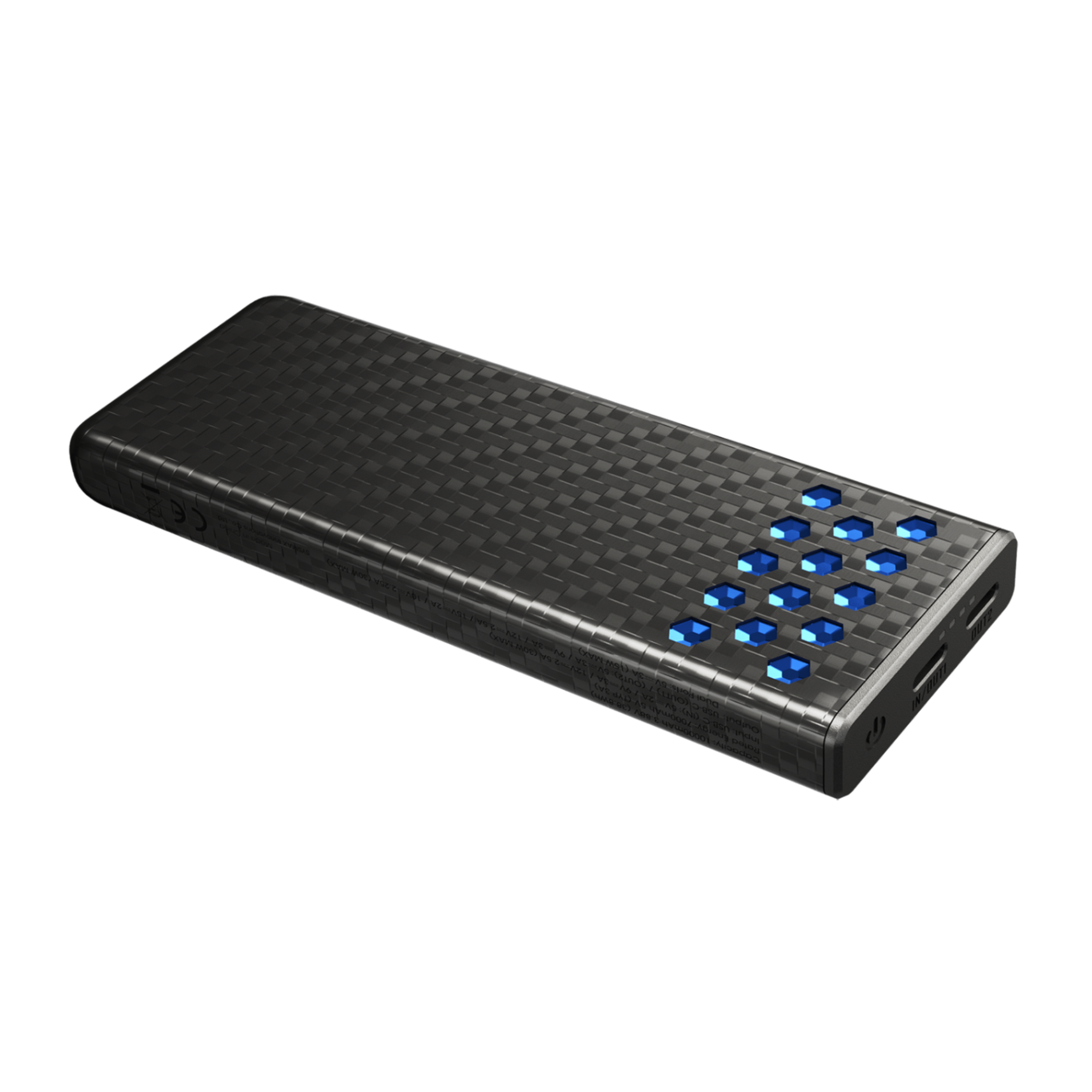 Sạc dự phòng Nitecore CARBO 10000 Gen2 (màu xanh) - Vỏ carbon, 30W, chống nước IPX8