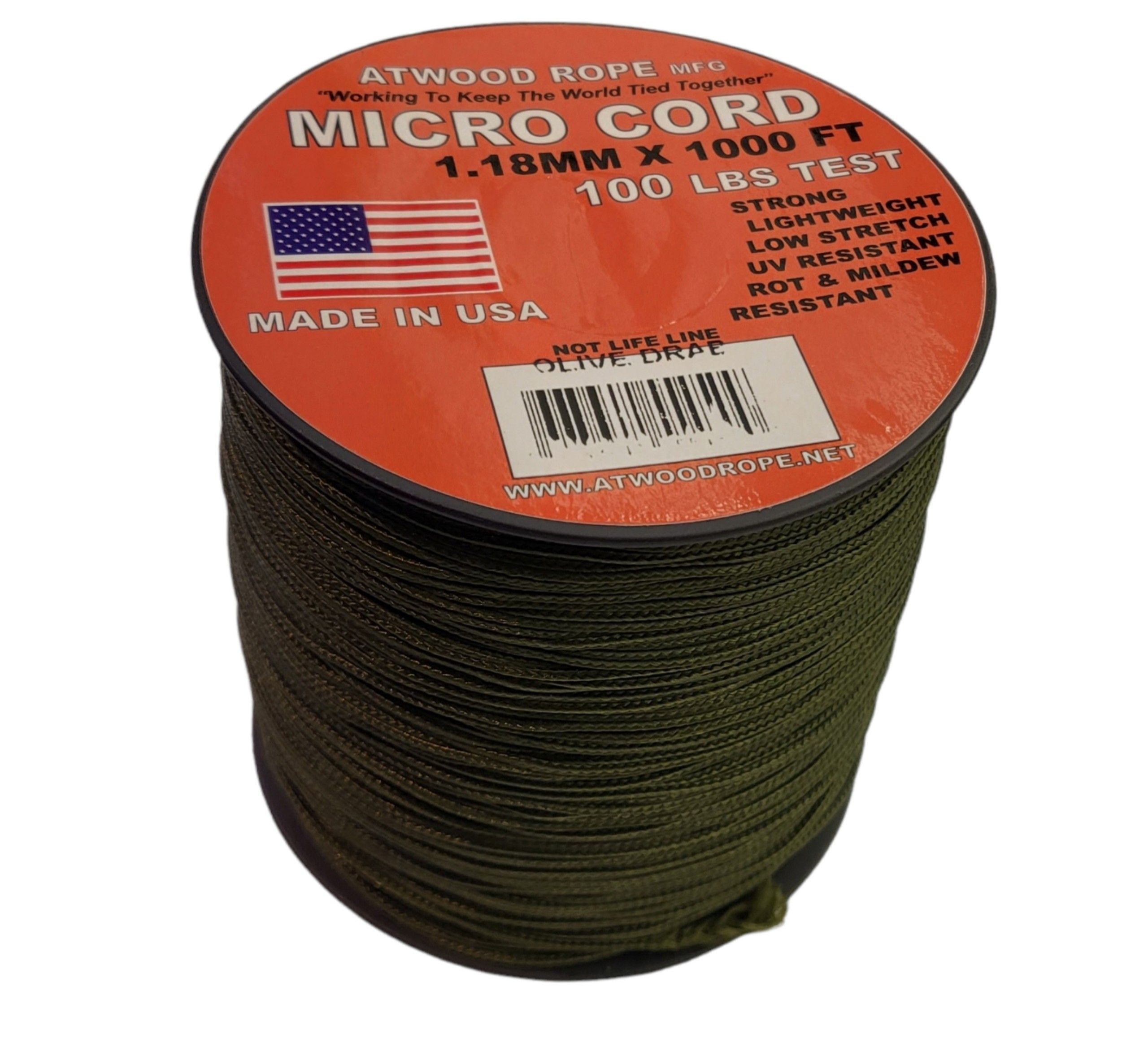 Atwood Rope - Dây Micro cord 1m màu Olive