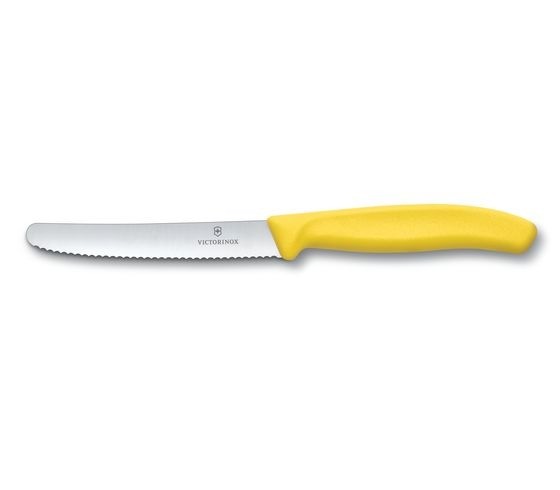 Victorinox - Dao Bếp Victorinox Tomato And Sausage Knives (Wavy Edge - Lưỡi răng cưa, 11cm)